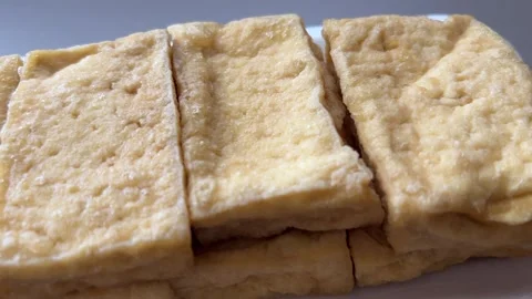 Deep Fried Tofu Stock Footage 244507537