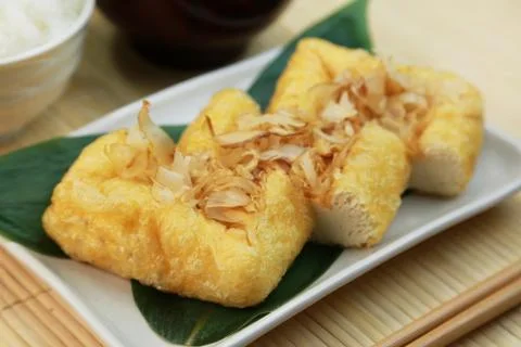 Deep fried tofu Stock Photos