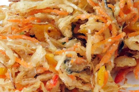 Deep fried vegetables Stock Photos