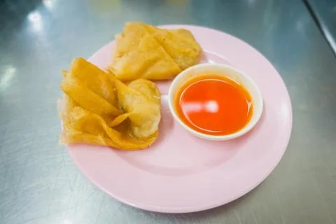 Deep fried wonton Stock Photos