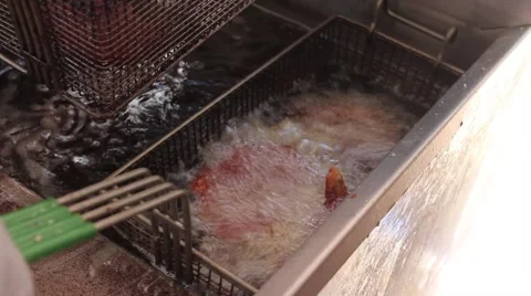 Deep Fry basket Stock Footage 68796539