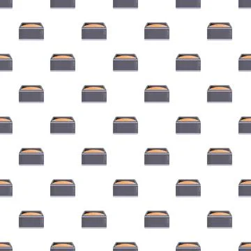 Deep fryers pattern for fast food restaurants backdrop Stock Illustration