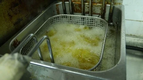 Deep Frying oil 4K Stock Footage 74536982