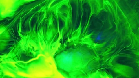 Deep green and yellow inks abstract background. Stock Footage 153545020