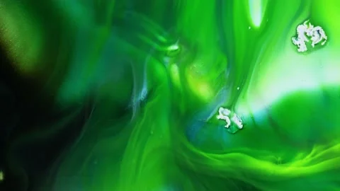 Deep green and yellow inks abstract background. Stock-Footage 161980308