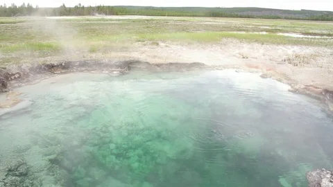 Deep Green Hot Spring Stock Footage 79534753