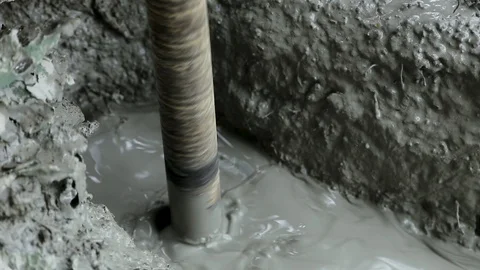 Deep ground drilling machine Stock Footage 92501583