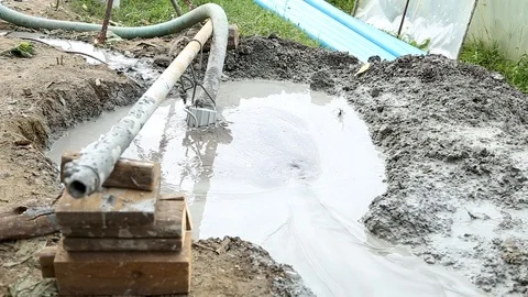 Deep ground drilling machine Stock Footage 92501607