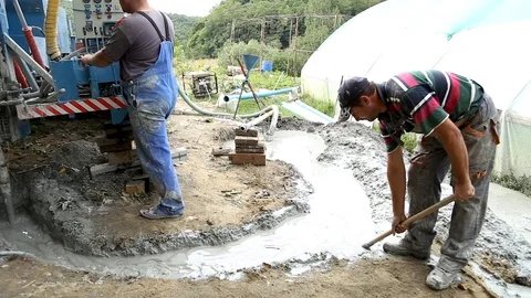 Deep ground drilling machine Stock Footage 92501690