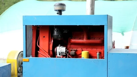 Deep ground drilling machine Stock Footage 92501811