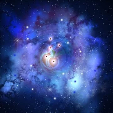 Deep Heart Nebula 스톡 일러스트