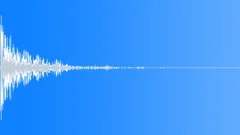 Deep Hollow Metal Hit, Impact, Iron Door - Slow Vibration, Bump - Variant 3 Sound Effect