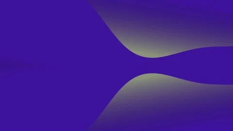Deep Indigo and Soft Lime Minimalist Fluid Wave Motion Background Video stock 328626384