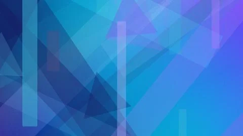Deep indigo and violet geometric bars and triangles shimmer with neon magen.. Stock Illustration