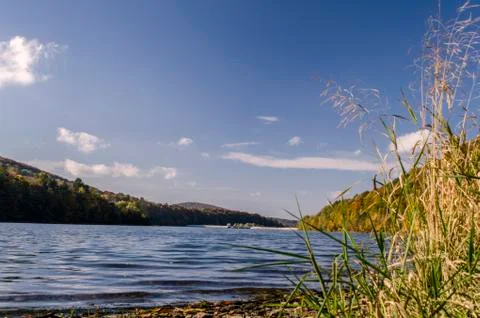 Deep lake in the sun Stock Photos