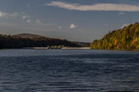 Deep lake in the sun Stock Photos