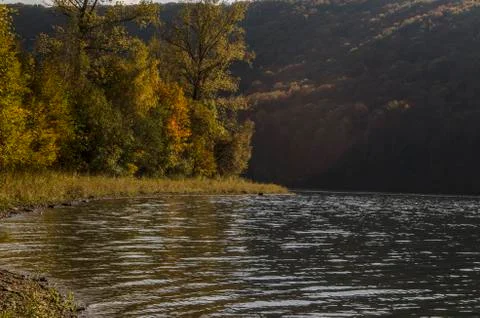Deep lake in the sun Stock Photos