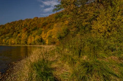 Deep lake in the sun Stock Photos