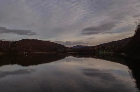 Deep lake in the sun Foto stock