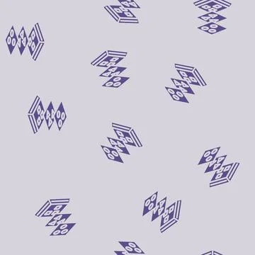 Deep layers machine learning glyph vector seamless pattern イラスト素材