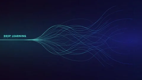 Deep Learning animated background Video stock 270327434