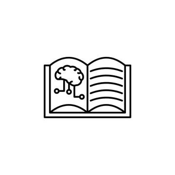 Deep learning Artificial intelligence brain icon. Element of artificial Stock Illustration