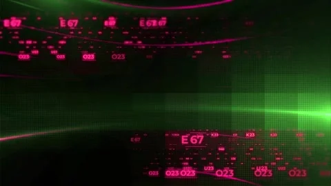 Deep Learning Artificial Intelligence Mainframe Network Background with Syna Stock Footage 343538469