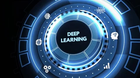 Deep learning artificial intelligence neural network. Technology, Internet an Stock Footage 167853745