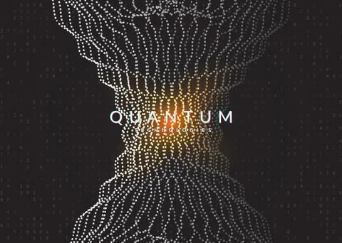 Deep learning background. Technology for big data, visualization Stock Illustration