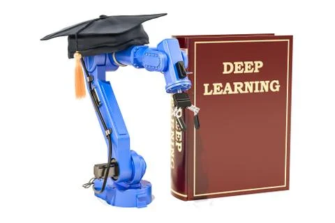 Deep learning concept. 3D rendering Stock Illustration