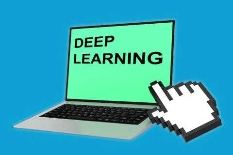 Deep Learning concept 스톡 일러스트
