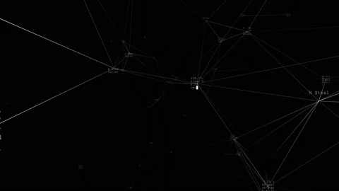 Deep learning of a diffusion network model. Seamless loop. Stock Footage 238965899