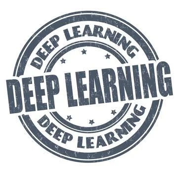 Deep learning grunge rubber stamp Stock Illustration