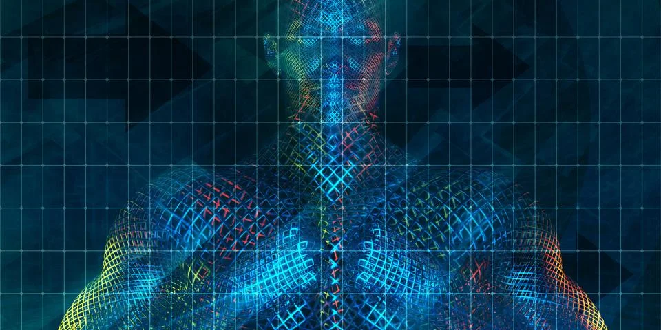 Deep Learning Illustrazione stock