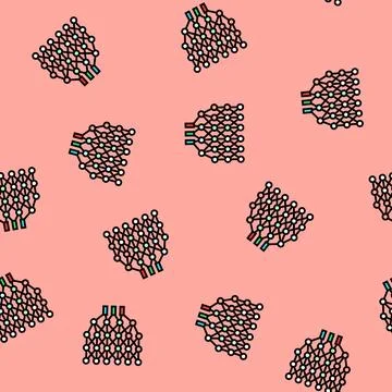 Deep learning layers machine vector seamless pattern イラスト素材