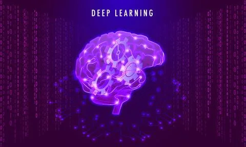 Deep Learning machine concept based design with digital or artifical human .. イラスト素材