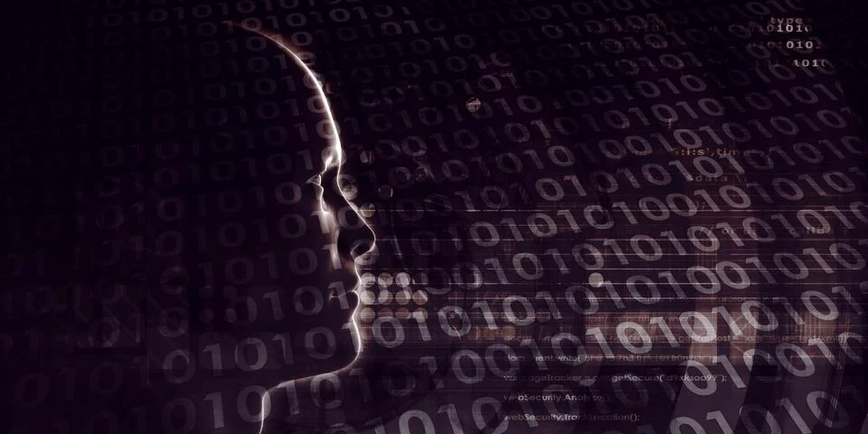 Deep Learning Machine 스톡 일러스트