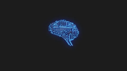 Deep learning, Machine learning and neural networks concept. Circuit as brains Stock Footage 318770413