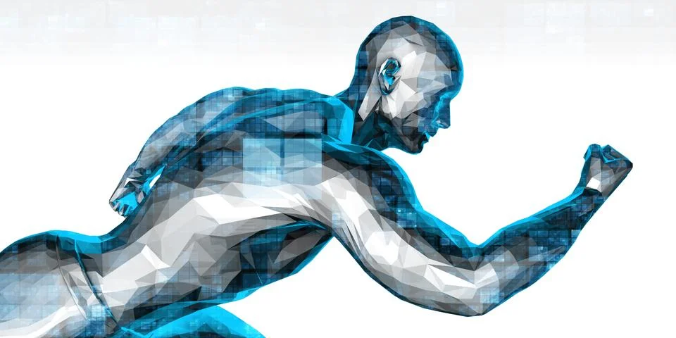 Deep Learning Model Velocity Abstract Representation Stock Illustration
