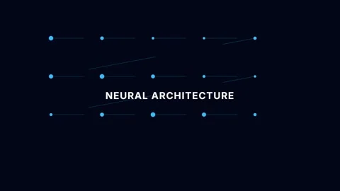 Deep learning network visualization: Abstract representation of neural arch.. Stock Footage 336805769
