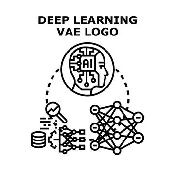 Deep learning neural network artificial intelligence concept Stock Illustration