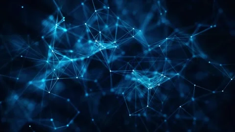 Deep Learning Plexus Wire Connection, Geometrical Plexus Connection Stock Footage 283094921