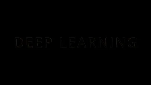 Deep learning technology exploring ai graphic concepts through innovative text Stock Footage 319529015
