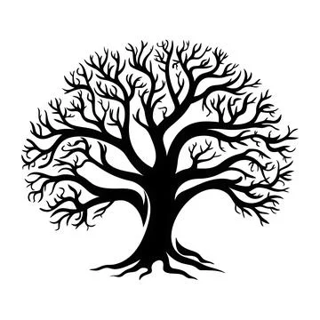 The Deep Meaning of This Bare Branch Tree of Life Design Stock Illustration