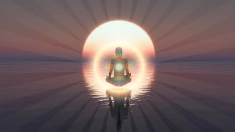 Deep Meditation Stock Illustration