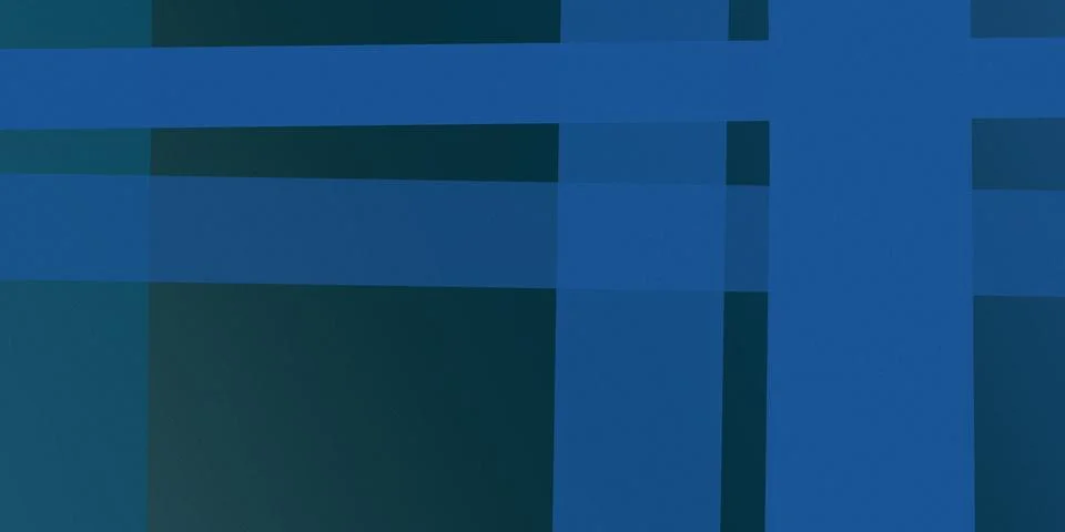 Deep navy and cobalt rectangles form a structured modular grid with subtle .. イラスト素材
