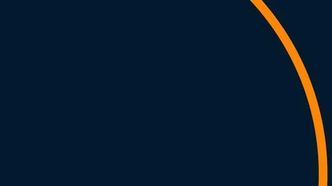 A deep navy background fills the frame with an orange curved arc cutting alon Illustration