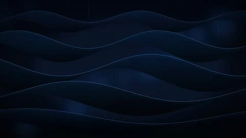 Deep Navy Black Liquid Motion Glowing Background 库存影片 344056830