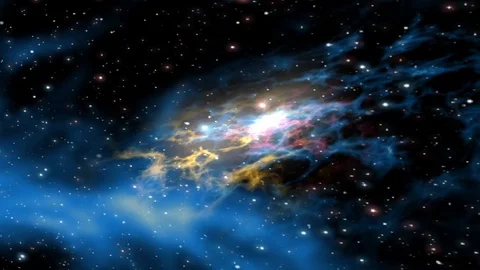 Deep Nebula Flight in universe. Stock Footage 91732377