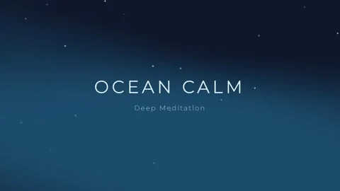 Deep Ocean Calm Abstract Background: Tranquil Blue Water Meditation Waves Stock Footage 336879729